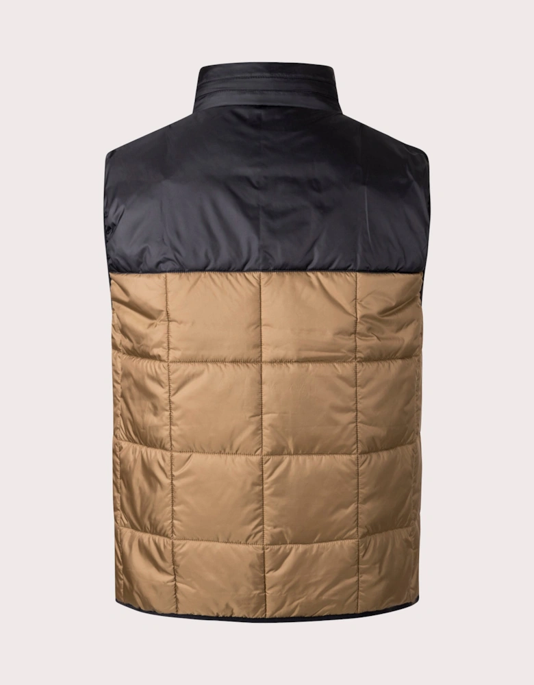 Colour Block Padded Gilet