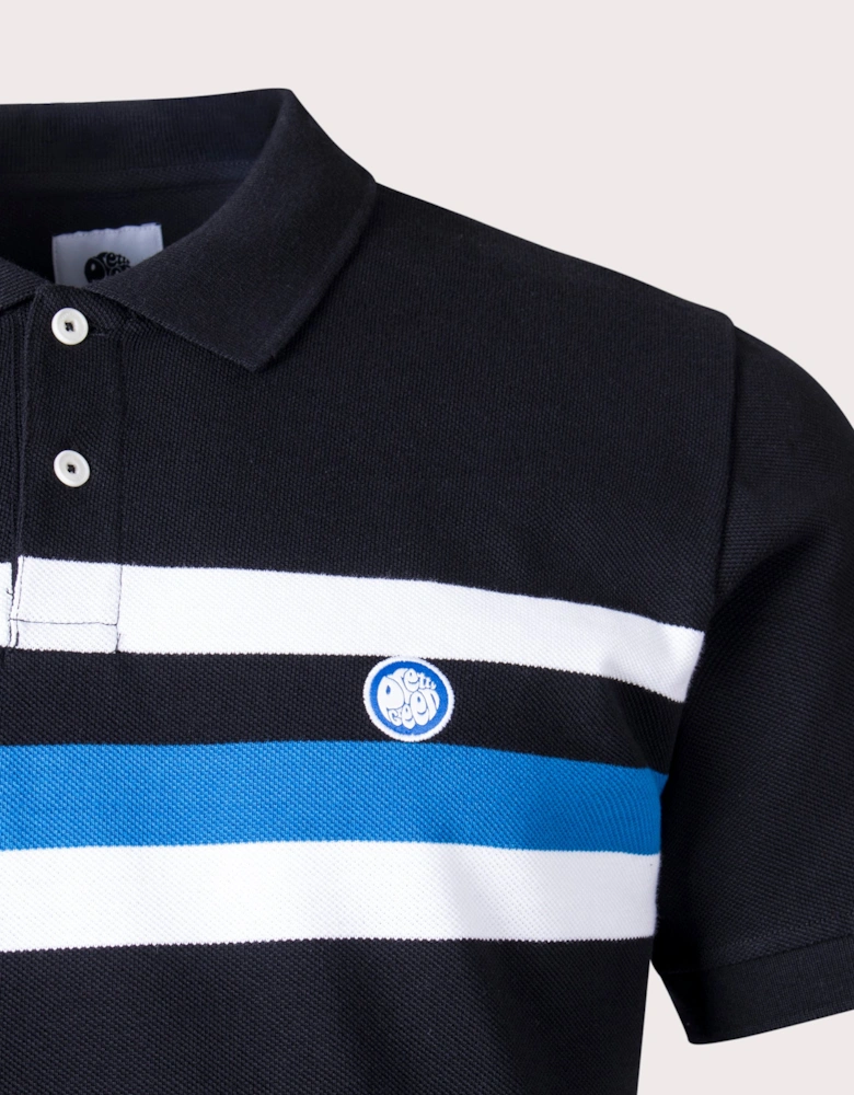 Slim Fit Hollen Chest Stripe Polo Shirt