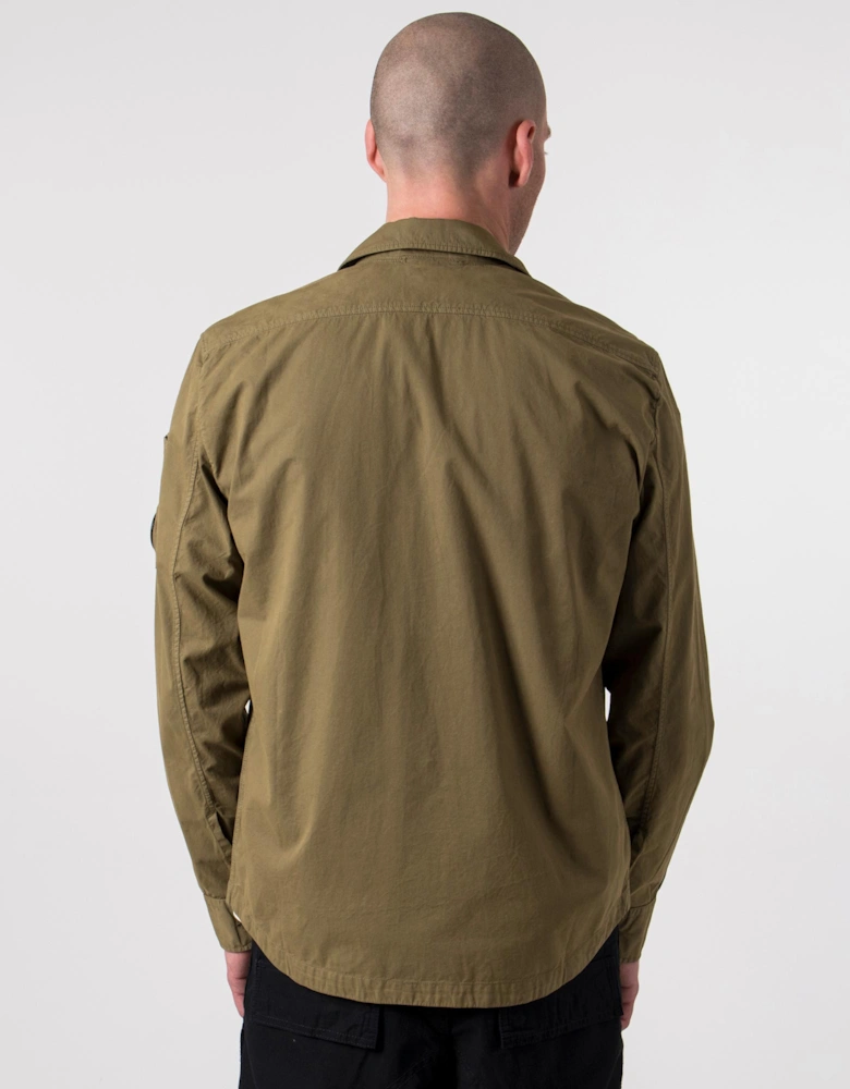 Gabardine Buttoned Pockets Shirt