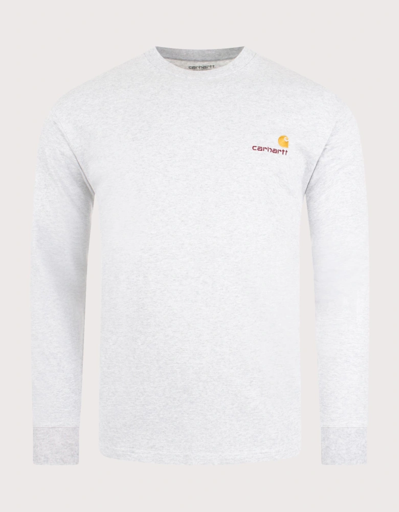 Relaxed Fit Long Sleeve American Script T-Shirt