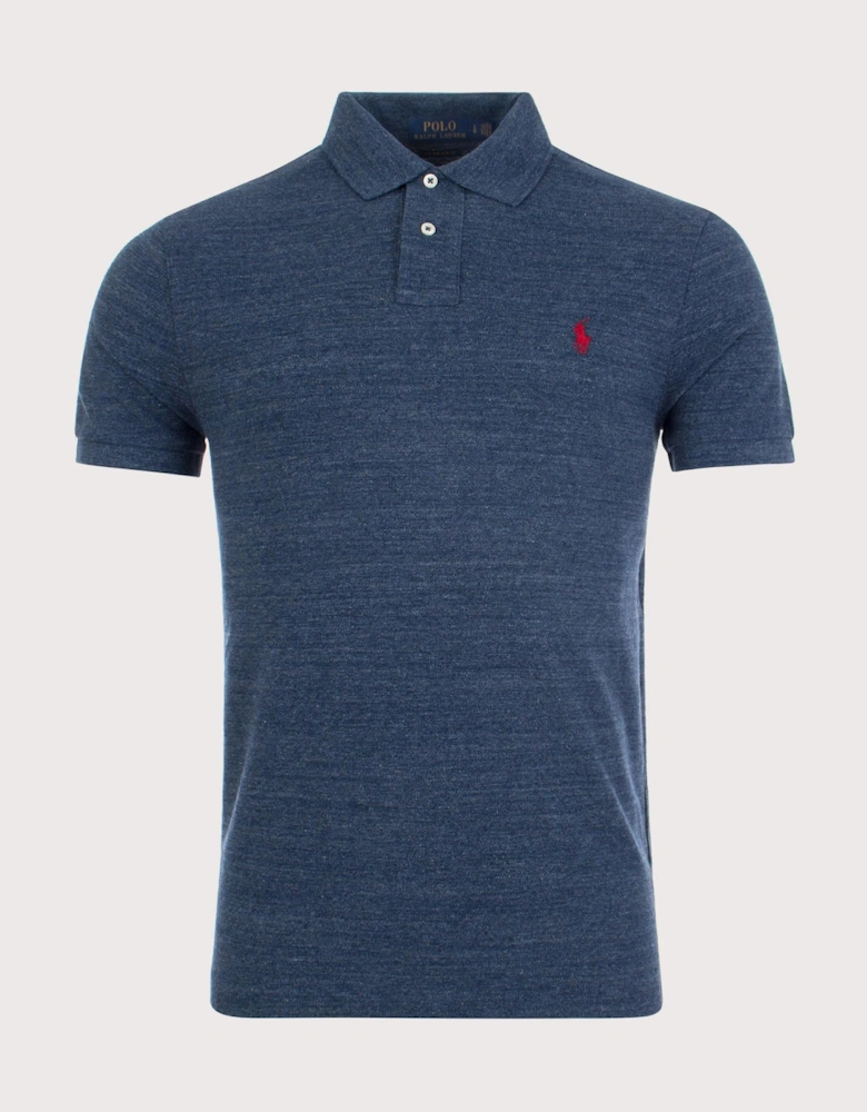 Custom Slim Fit Mesh Polo Shirt