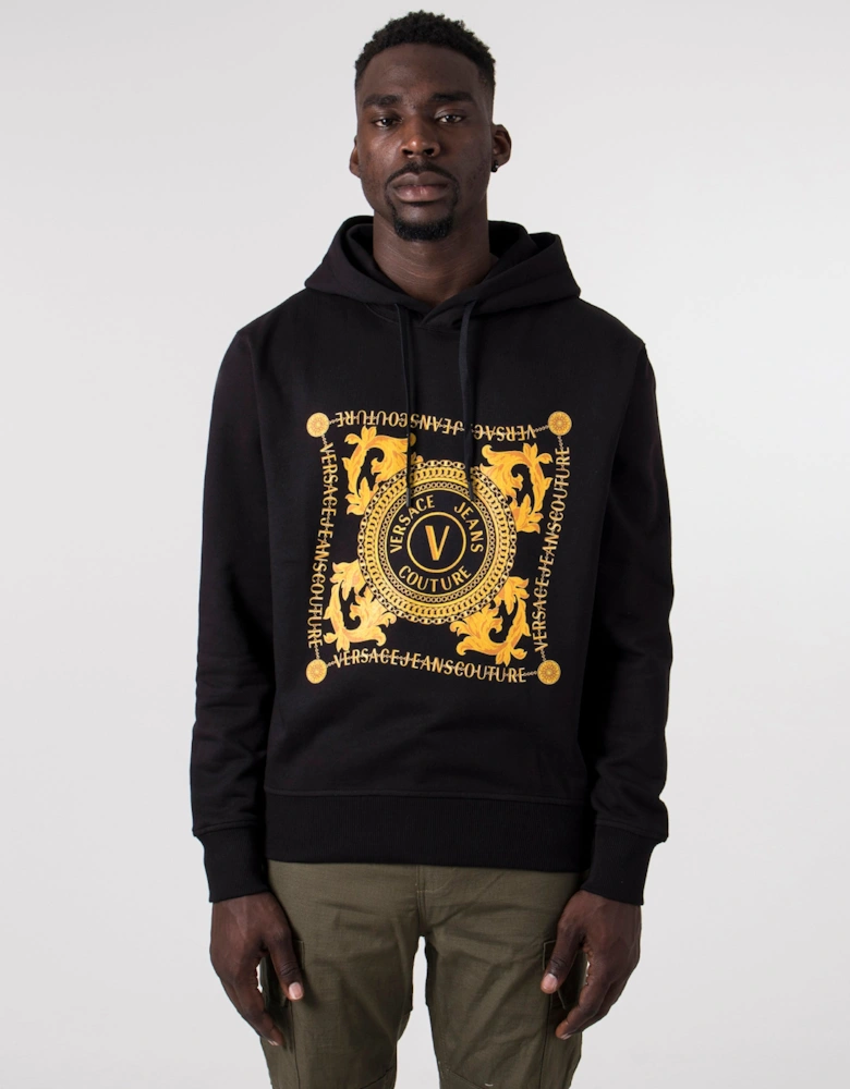 Foulard V Emblem Chain Logo Hoodie