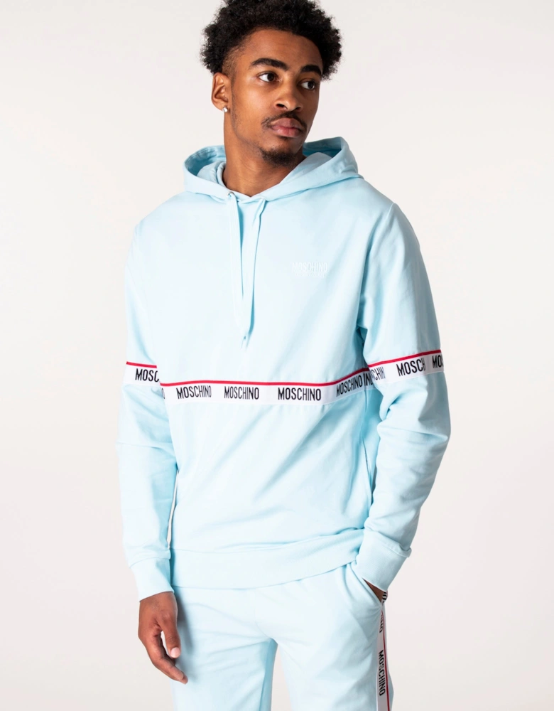 Logo Taped Hoodie