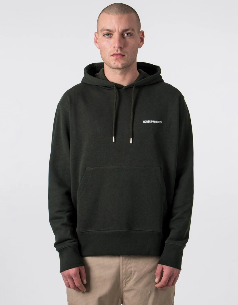 Relaxed Fit Arne Logo Hoodie