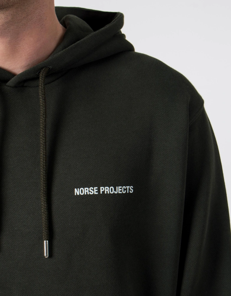 Relaxed Fit Arne Logo Hoodie