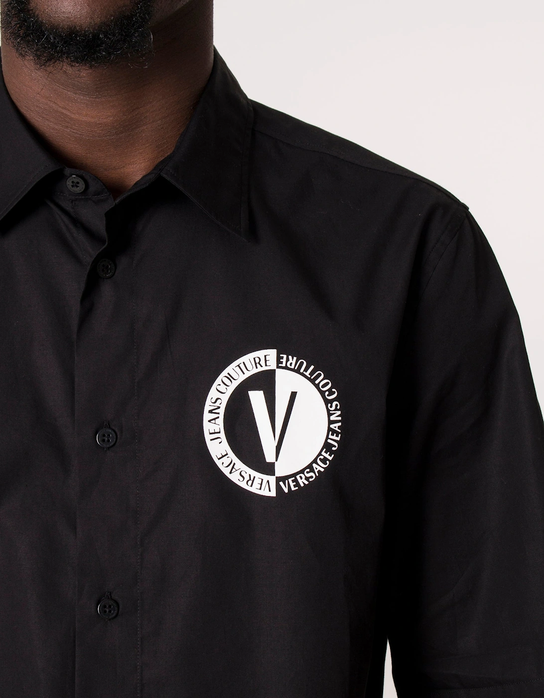 Short Sleeve New V Emblem Logo Shirt
