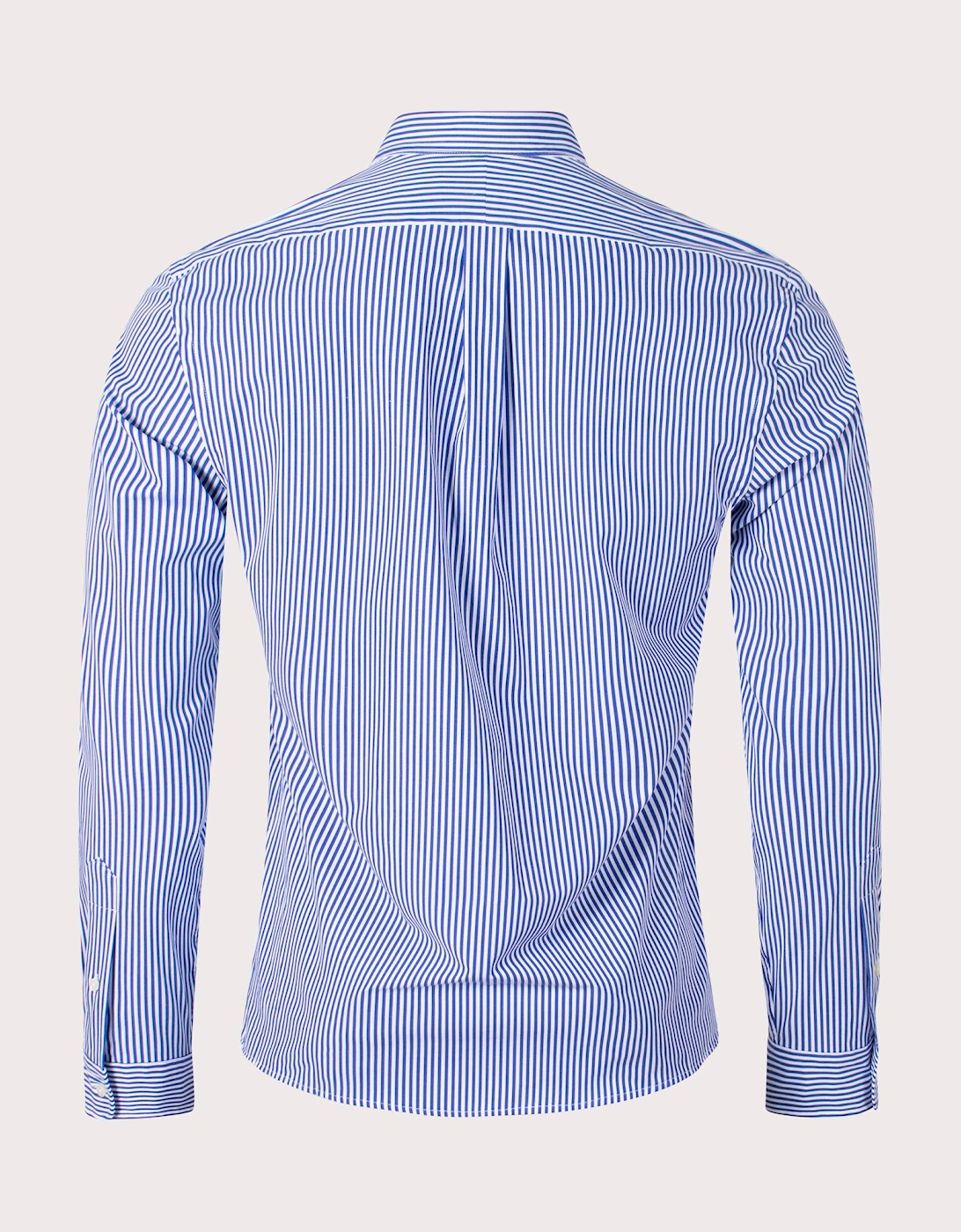 Slim Fit Striped Stretch Poplin Shirt