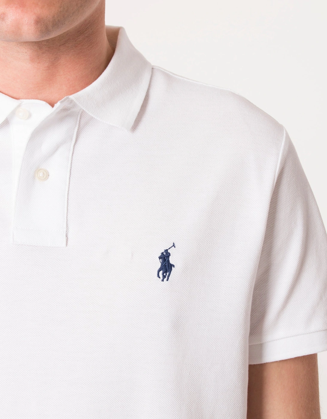 Custom Slim Fit Mesh Polo Shirt