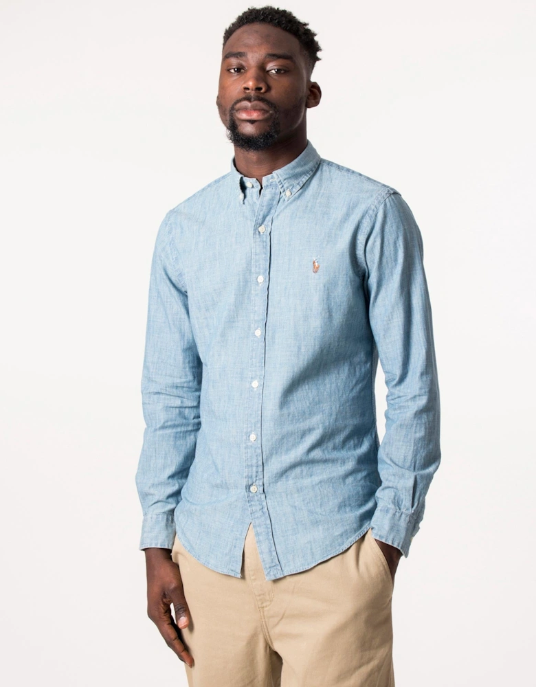 Slim Fit Chambray Shirt