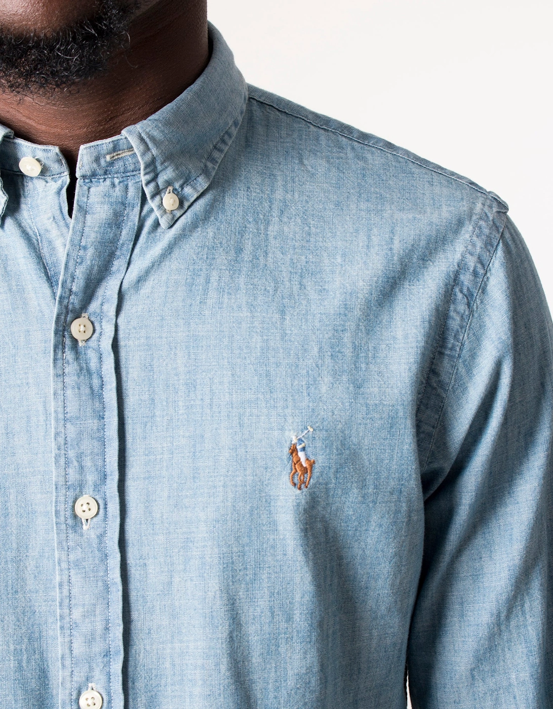 Slim Fit Chambray Shirt