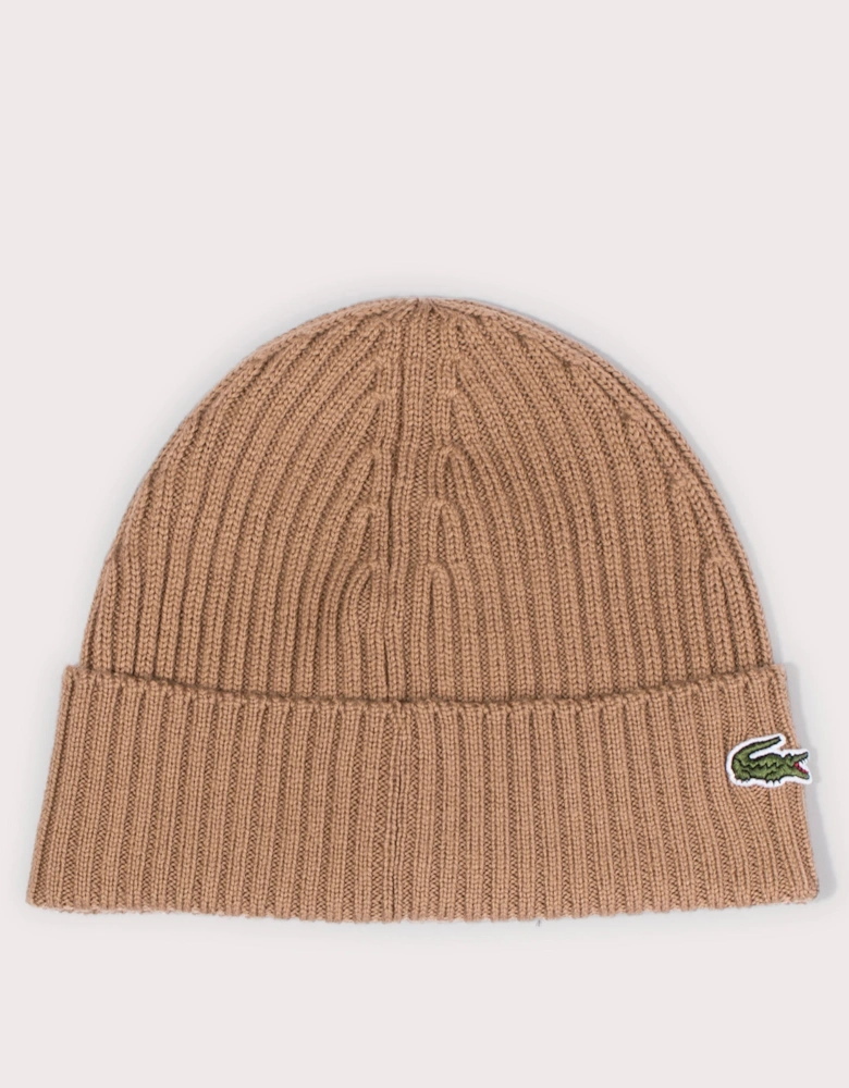 Ribbed Wool Beanie