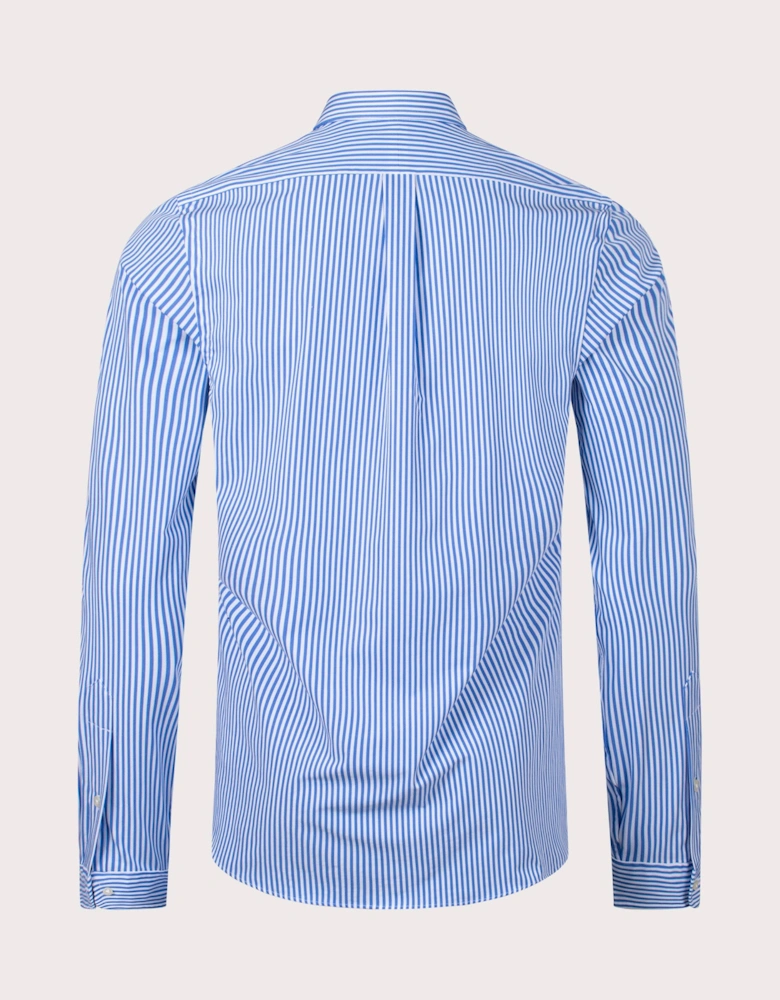 Slim Fit Striped Poplin Shirt