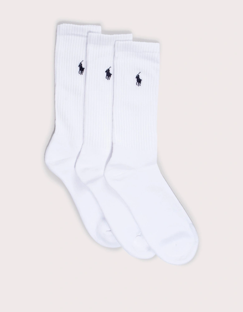 Three Pack of Stretch Crew Socks