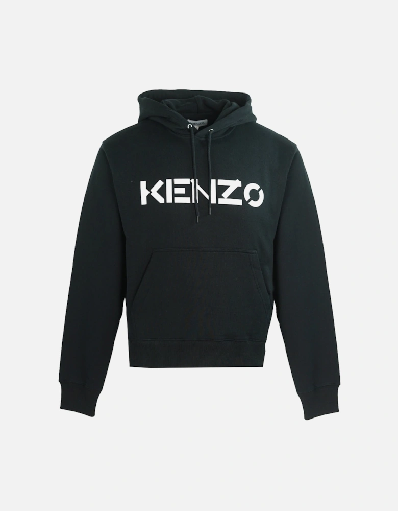 Classic Logo Mens Black Hoodie