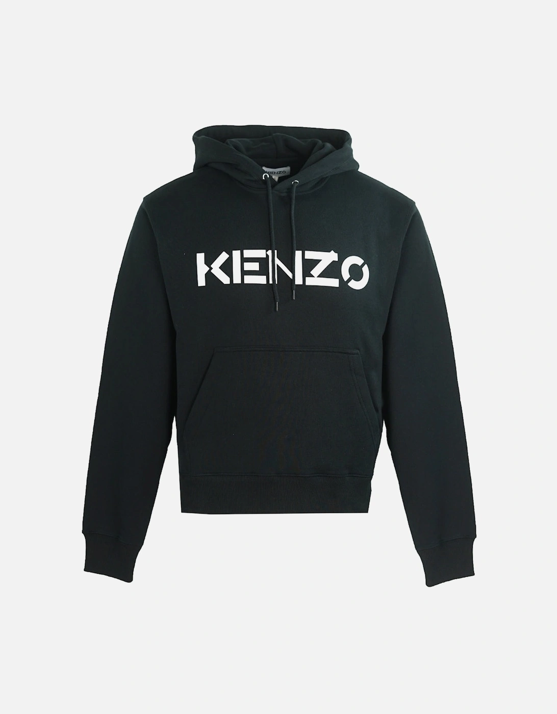 Classic Logo Mens Black Hoodie, 3 of 2