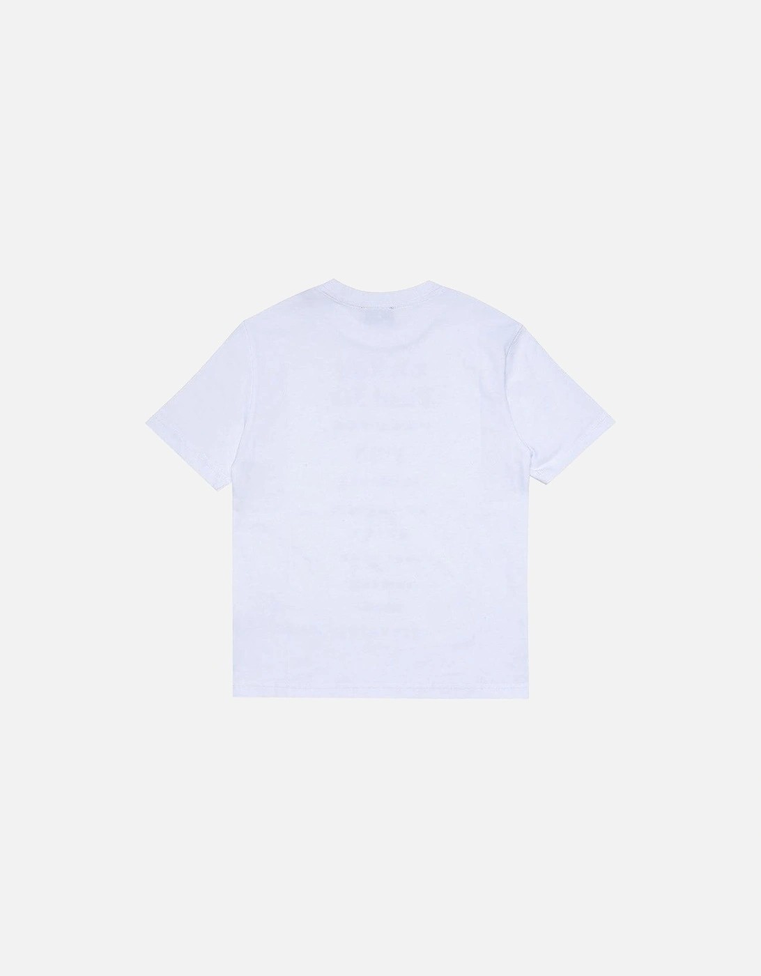 Boys White Text T-Shirt