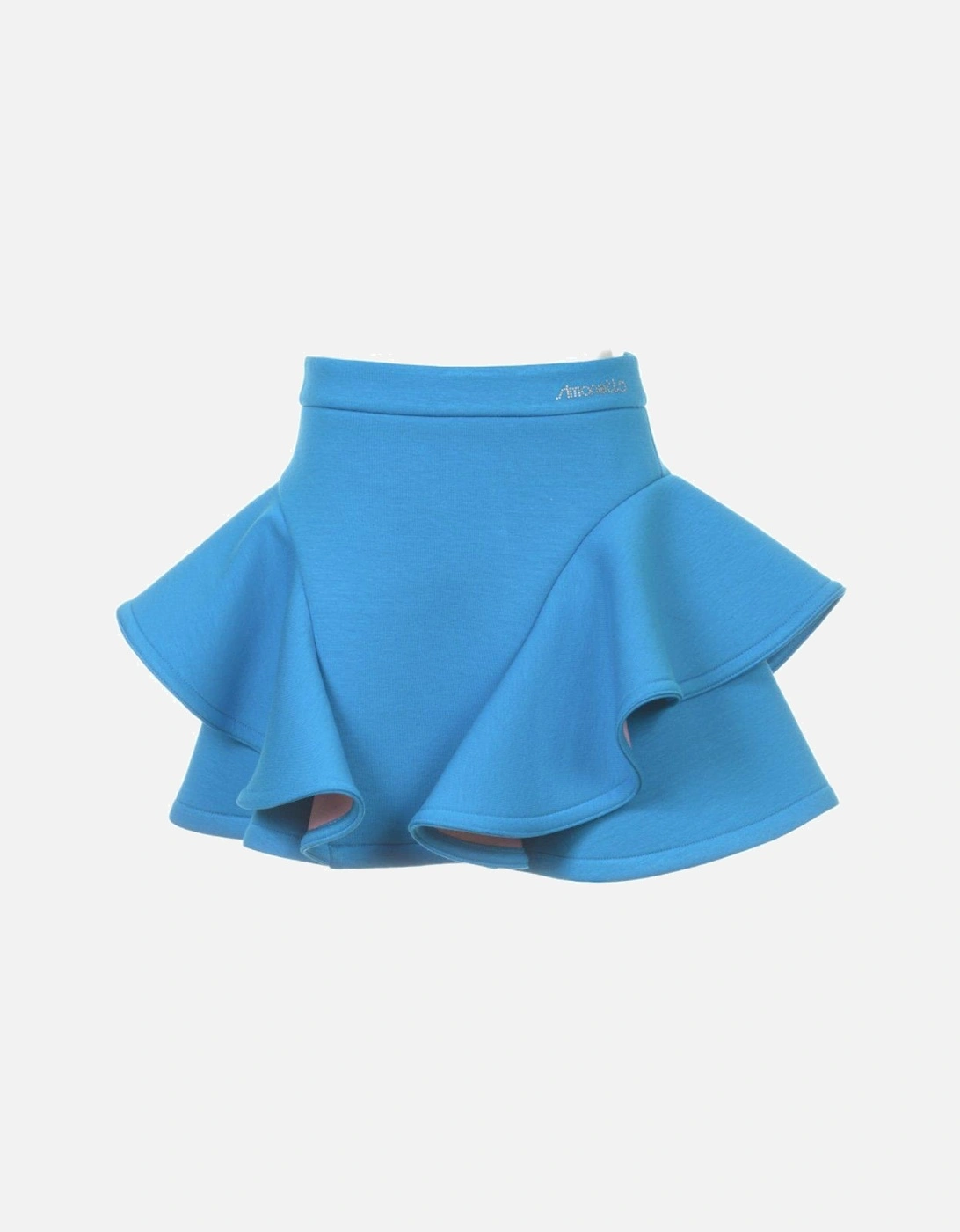 Girls Blue Frill Skirt, 3 of 2