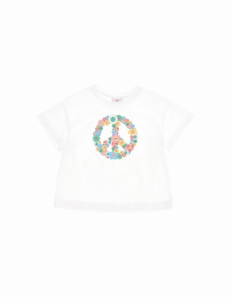 Girls Peace Logo T-Shirt