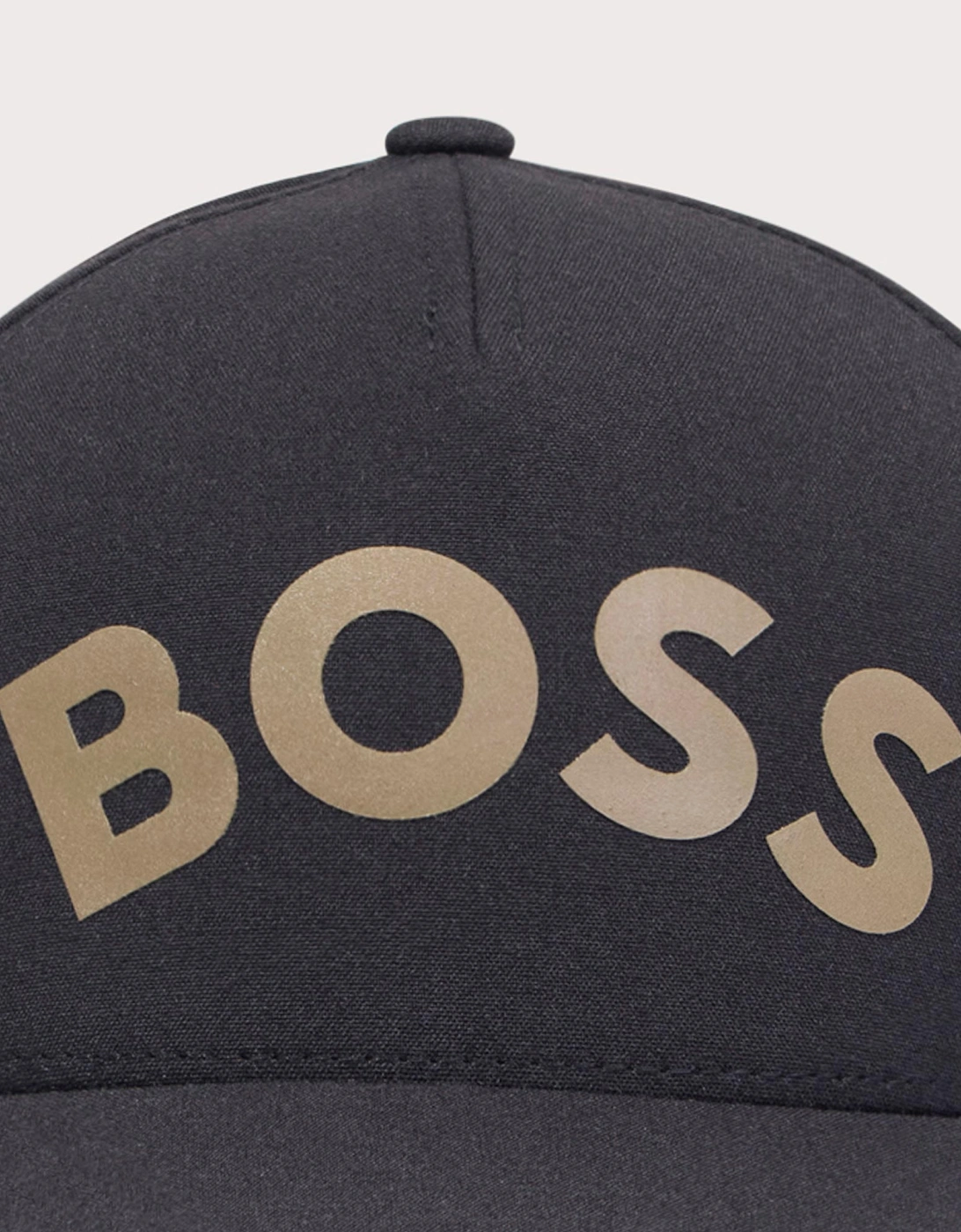 Gold Bold Curved Logo Cap