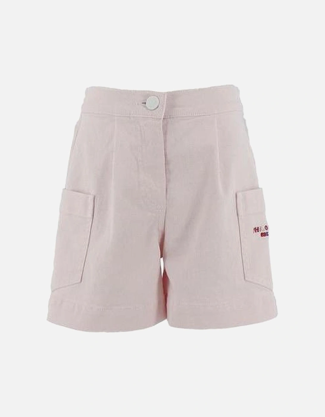 Girls Pink Denim Shorts, 2 of 1