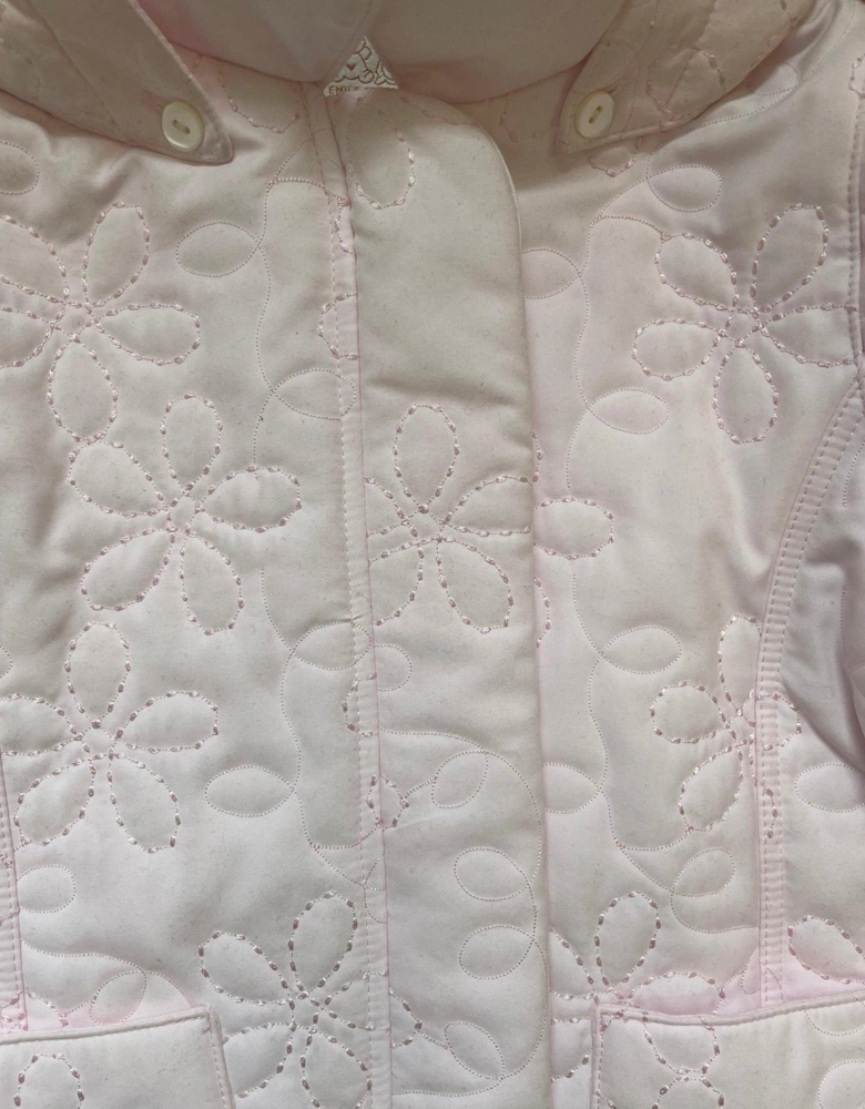 Baby Girls Pink Daisy Jacket