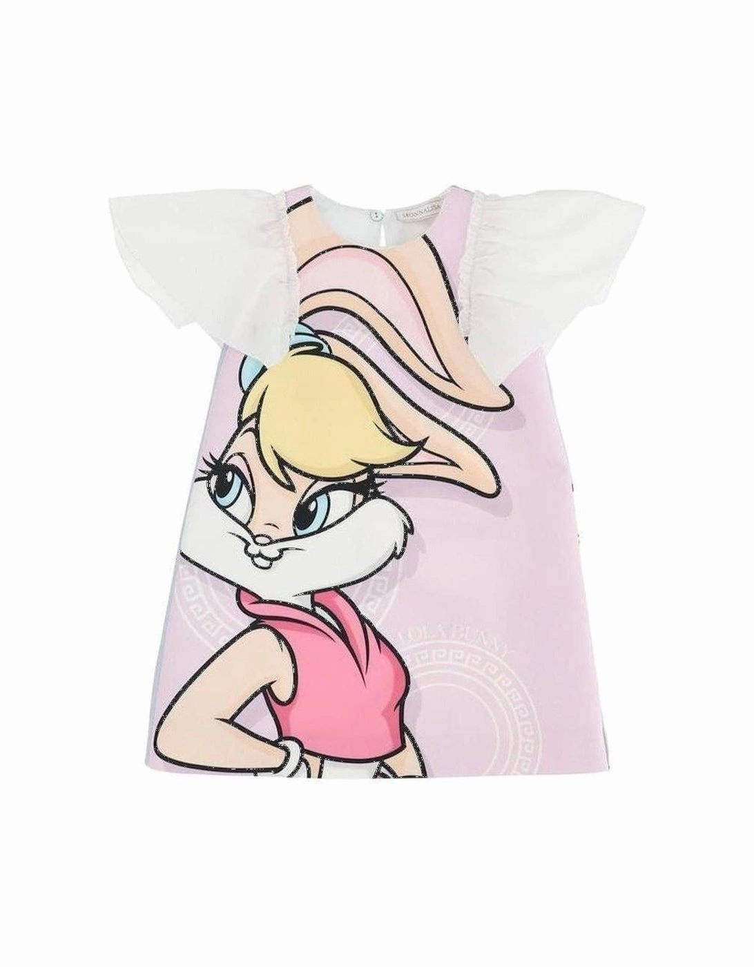 Girls Pink Lola & Bugs Bunny Dress, 6 of 5