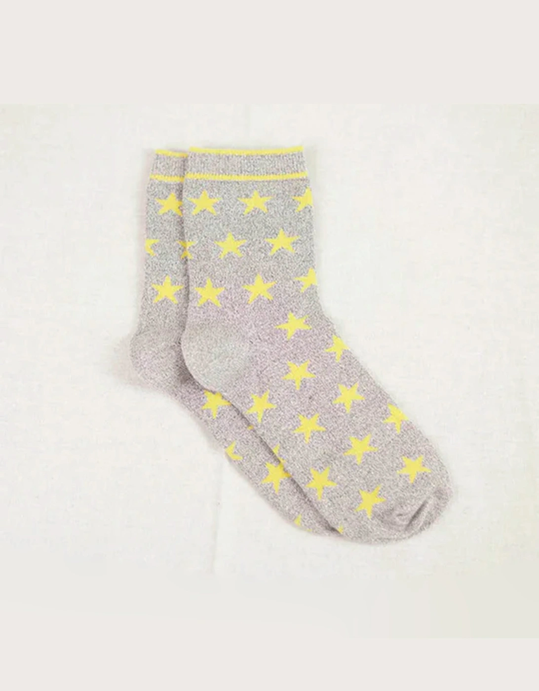 Starry Sock - Grey/Yellow, 3 of 2