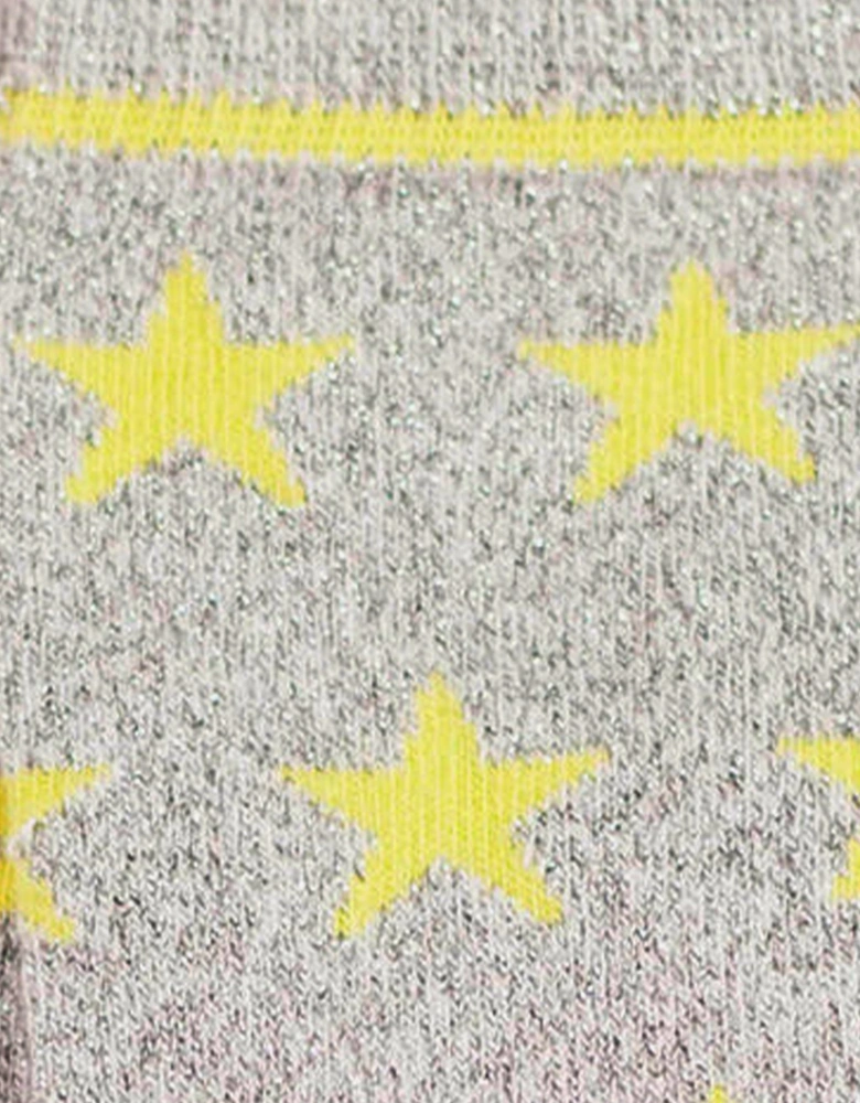 Starry Sock - Grey/Yellow