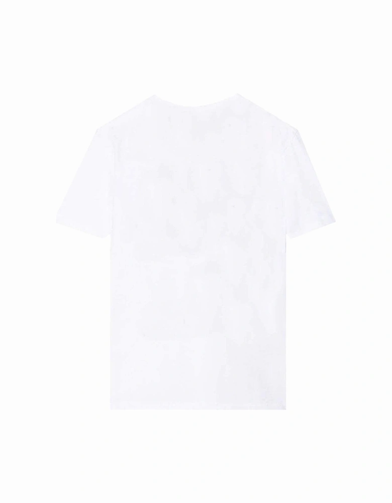 Kids Unisex Iridescent Logo T-Shirt White