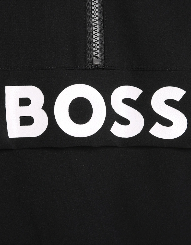 Boss Boys Logo Hoodie in Black