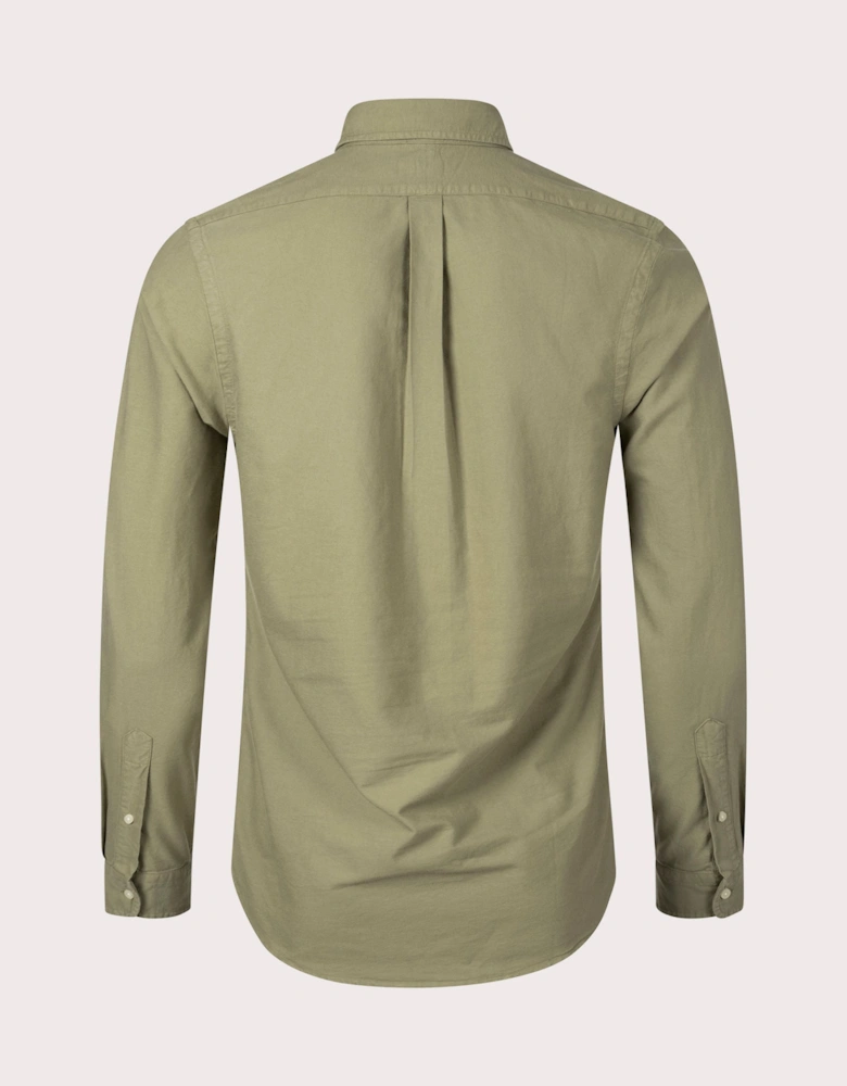 Slim Fit Garment-Dyed Oxford Shirt
