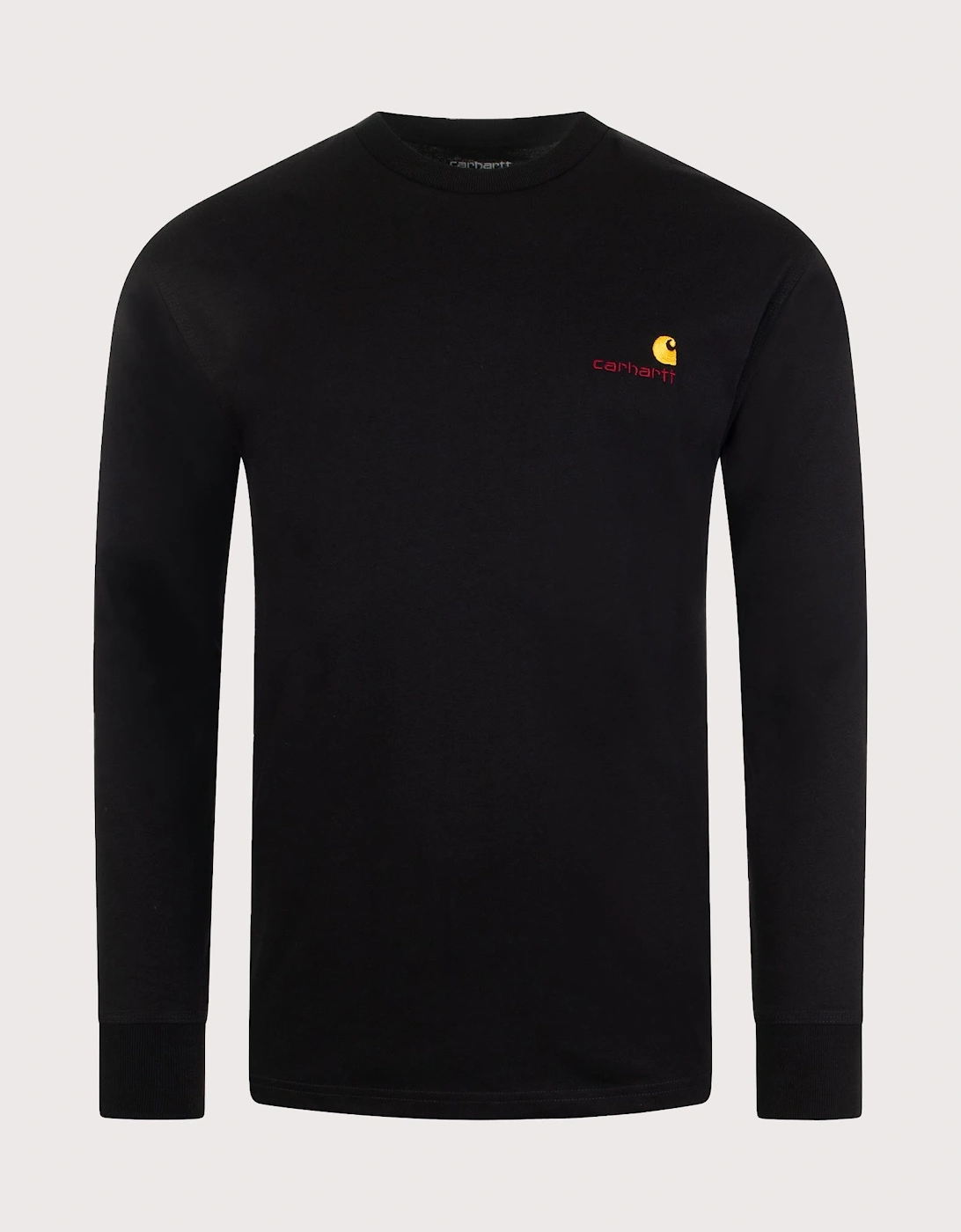 Relaxed Fit Long Sleeve American Script T-Shirt