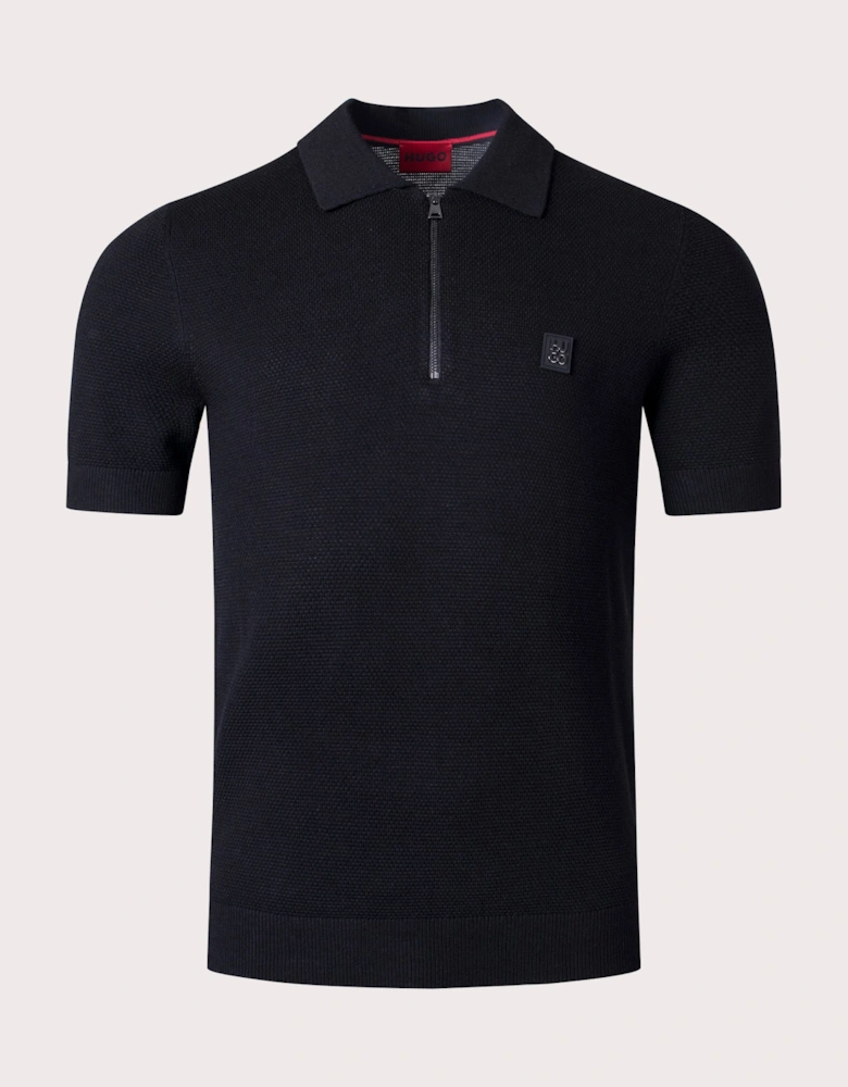 Saston Zip Polo Shirt