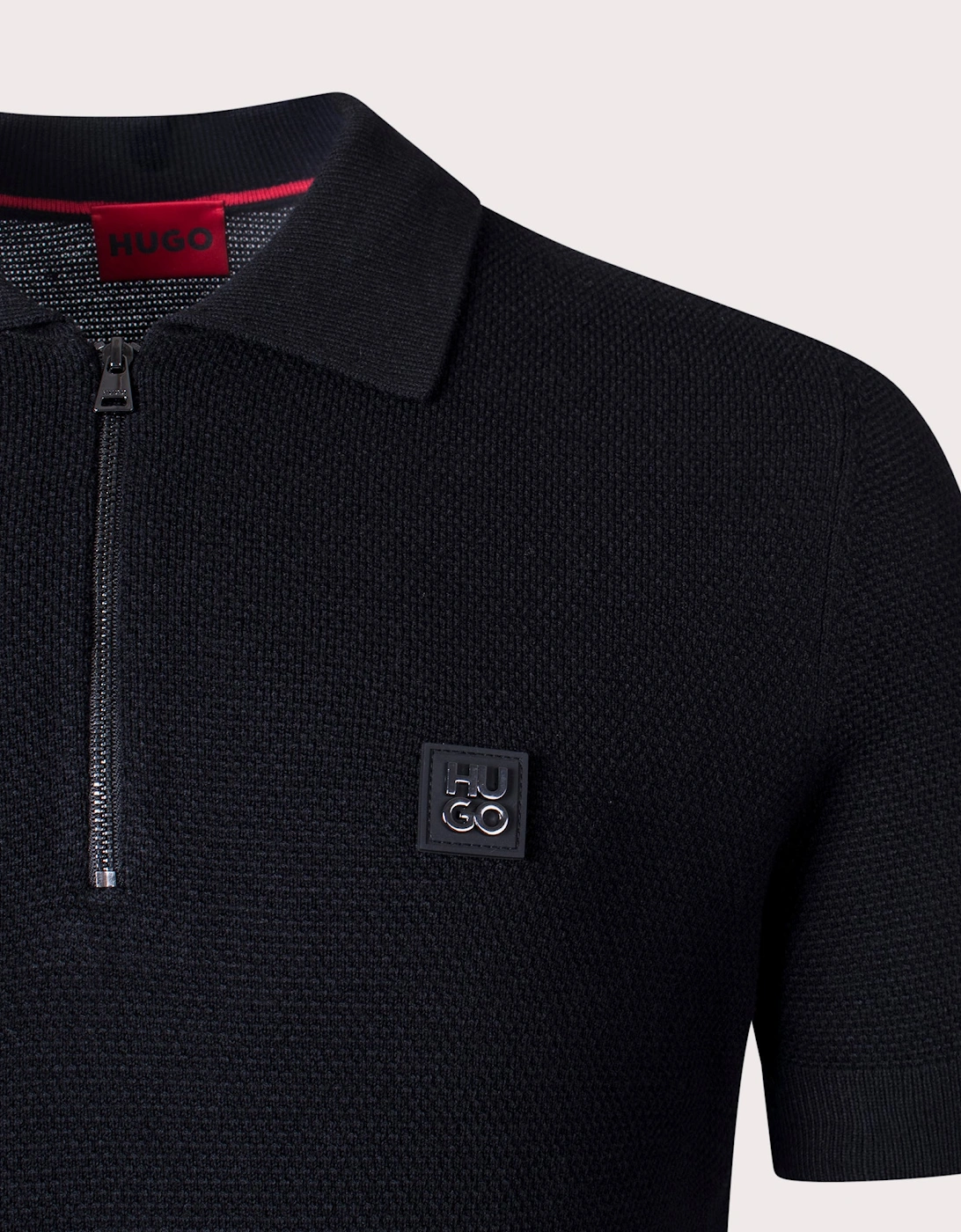 Saston Zip Polo Shirt