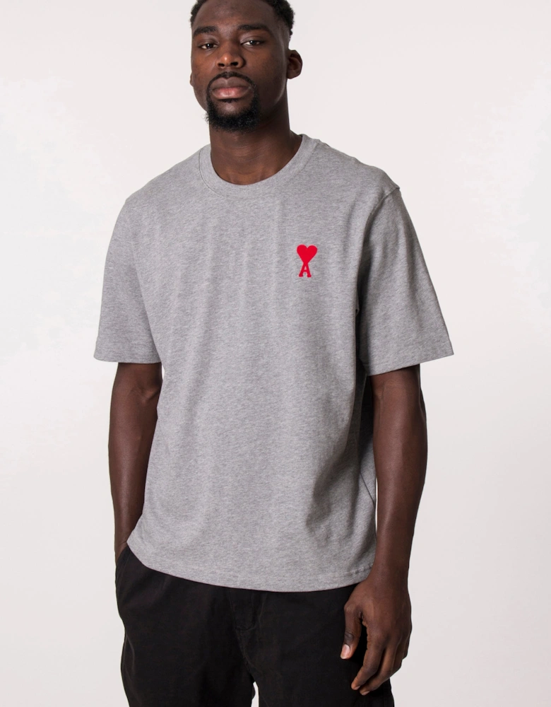 Relaxed Fit Contrast Ami De Coeur Logo T-Shirt