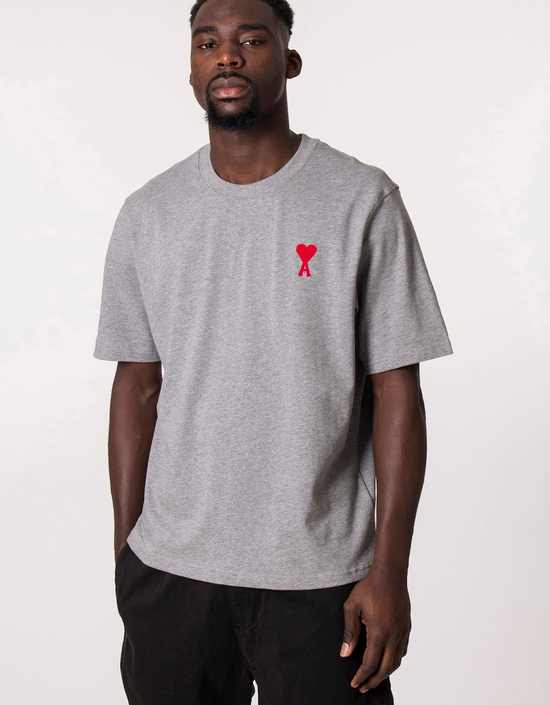 Relaxed Fit Contrast Ami De Coeur Logo T-Shirt, 4 of 3