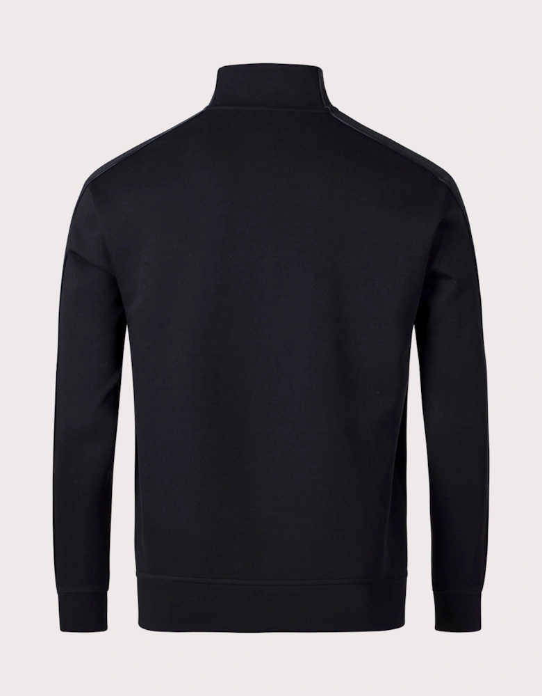 Zip Through Logo Bands Sweatshirt