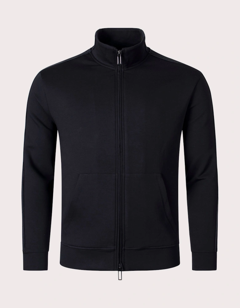 Zip Through Logo Bands Sweatshirt