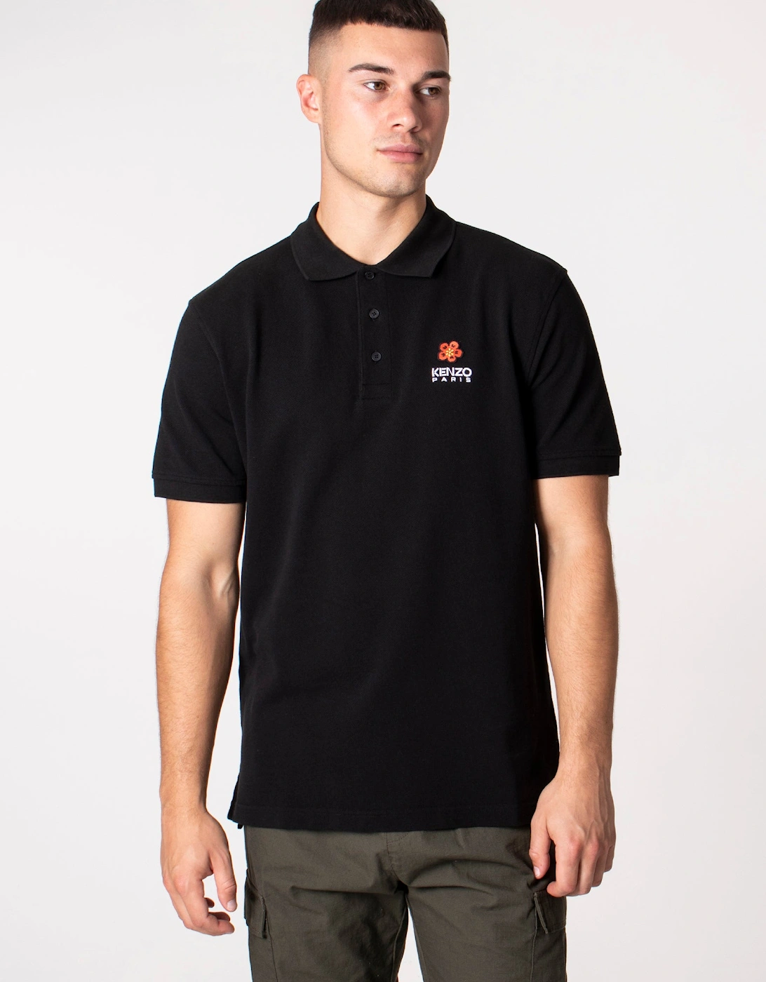 Boke Flower Crest Logo Polo Shirt, 4 of 3