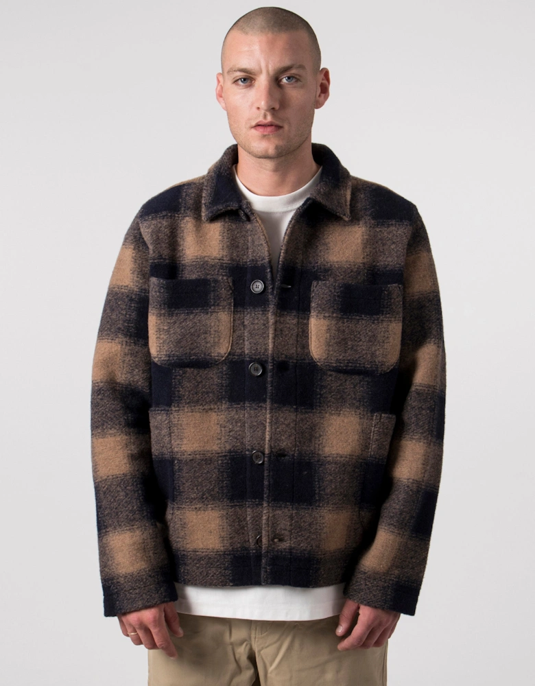 Relaxed Fit Merino Fleece Lumber Jacket