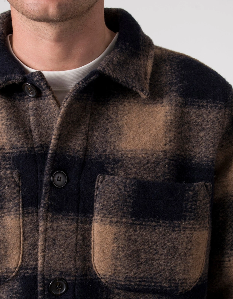 Relaxed Fit Merino Fleece Lumber Jacket