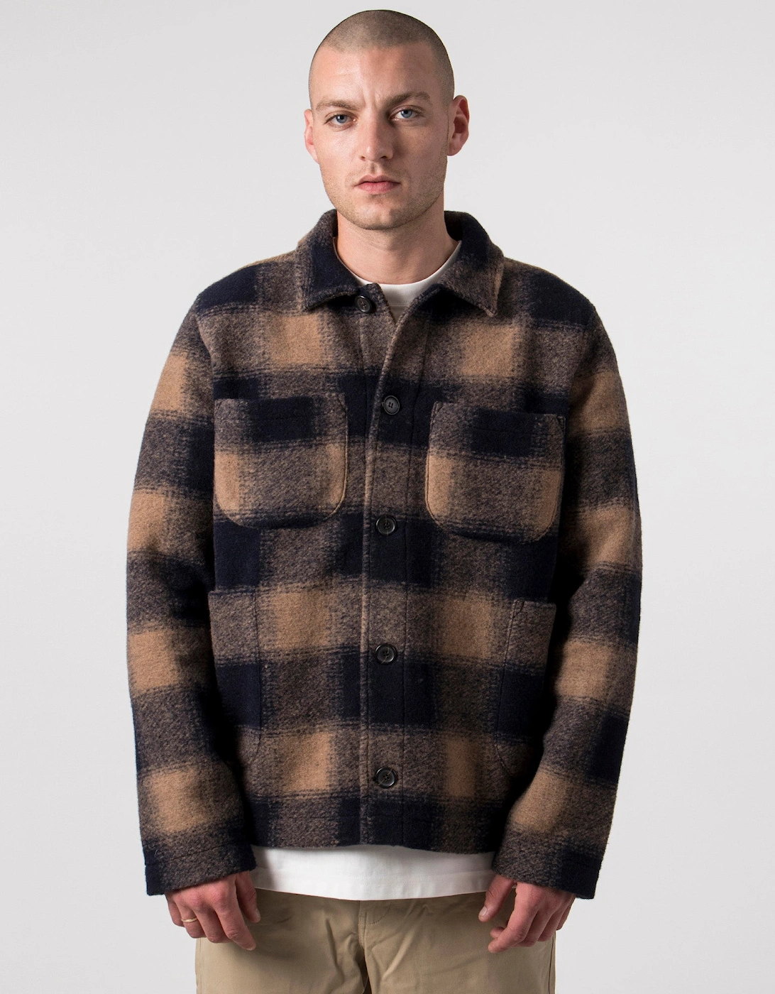 Relaxed Fit Merino Fleece Lumber Jacket