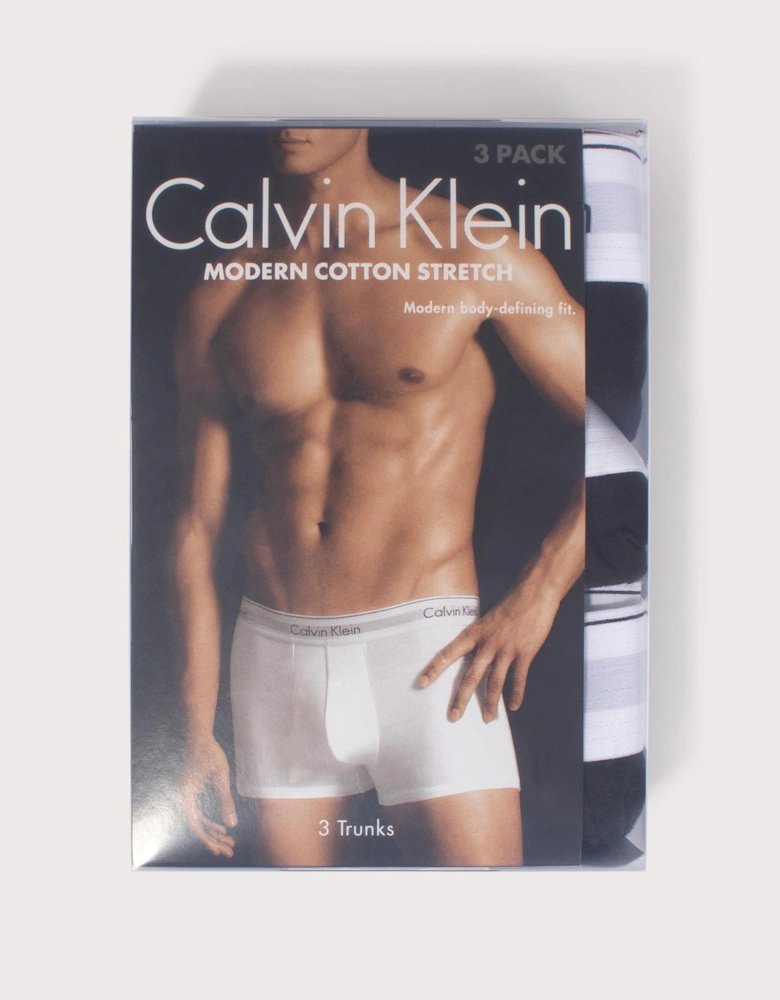 Three Pack of Modern Cotton Stretch Trunks