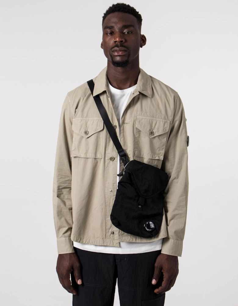 Gabardine Buttoned Pockets Shirt