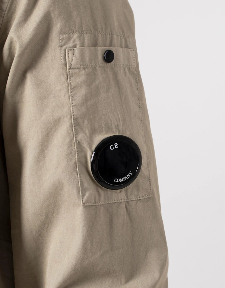 Gabardine Buttoned Pockets Shirt