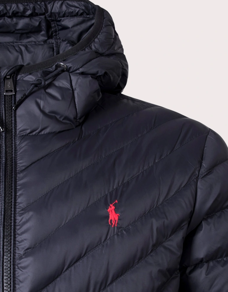 Terra Chvron Hooded Jacket