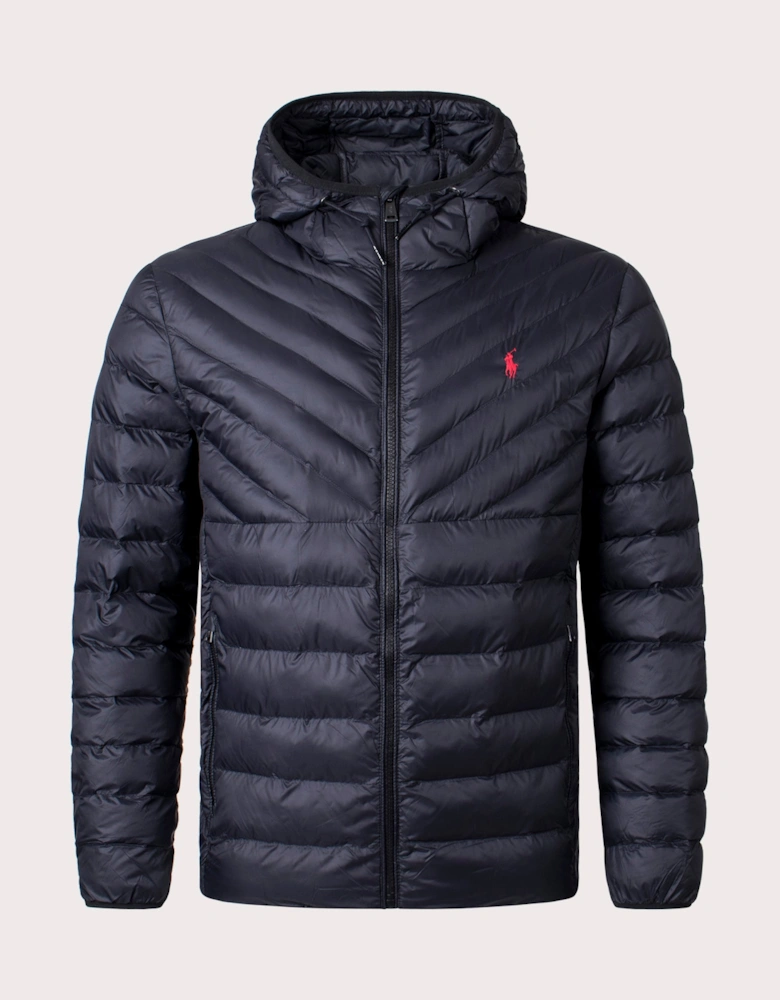 Terra Chvron Hooded Jacket