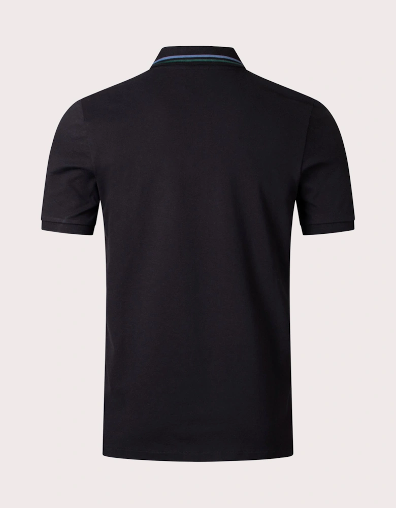 Broad Stripe Zebra Polo Shirt
