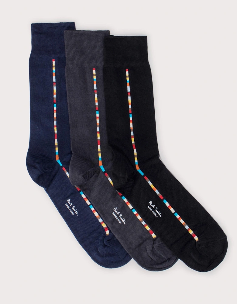 Three Pack of Signature Stripe Vittore Socks