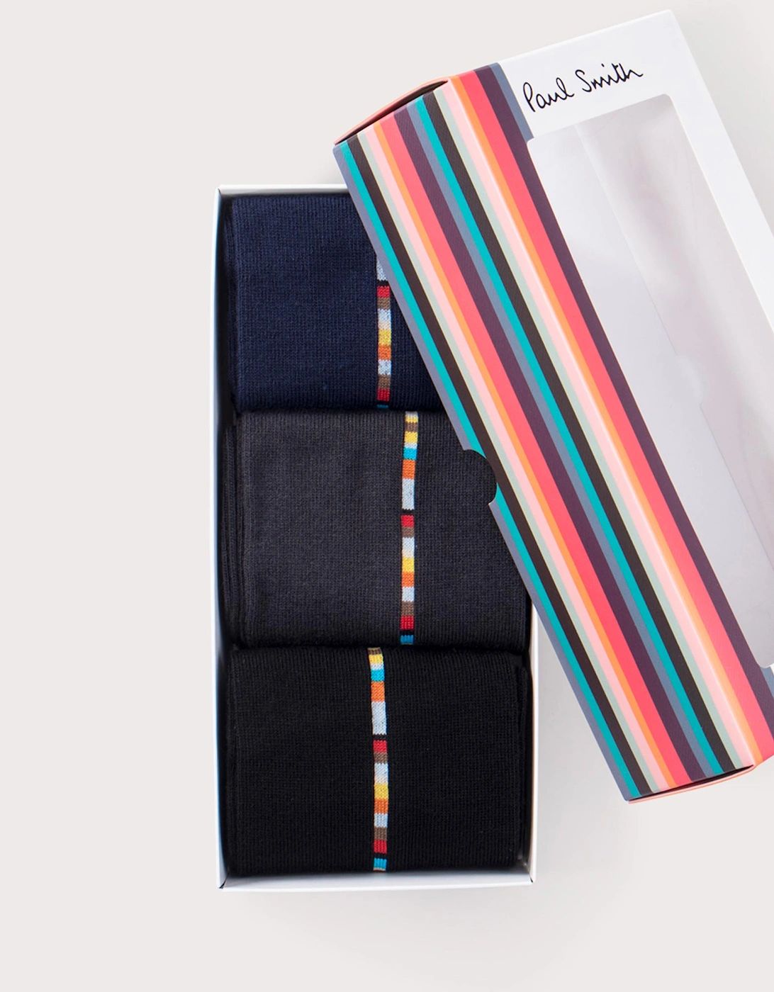 Three Pack of Signature Stripe Vittore Socks